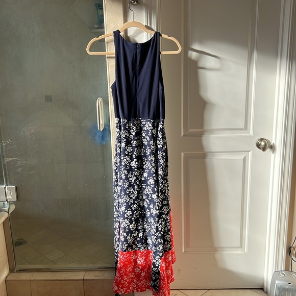 Vince Camino red, white and blue sleeveless dress. - Picture 3 of 4